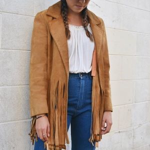 70s Fringe Leather Jacket